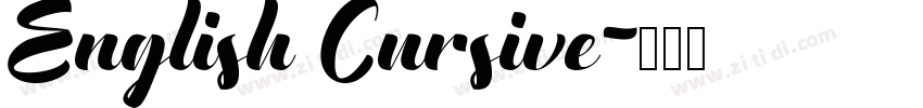 English Cursive字体转换